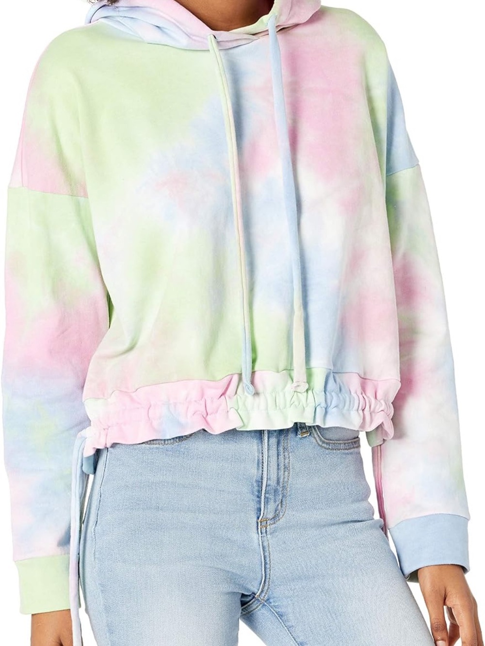 Blank NYC Tease-Me TieDye cropped hoodie